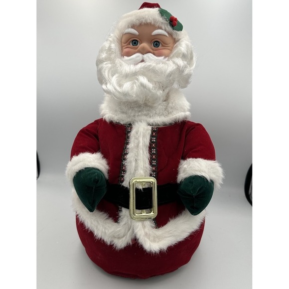 VTG Rare Pan Asian Animated Story Telling Santa Claus 17" WORKS Twas The Night - Picture 1 of 8
